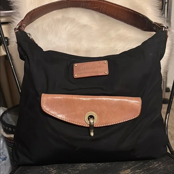 kate spade | Bags | Kate Spade Nylon Black And Brown 